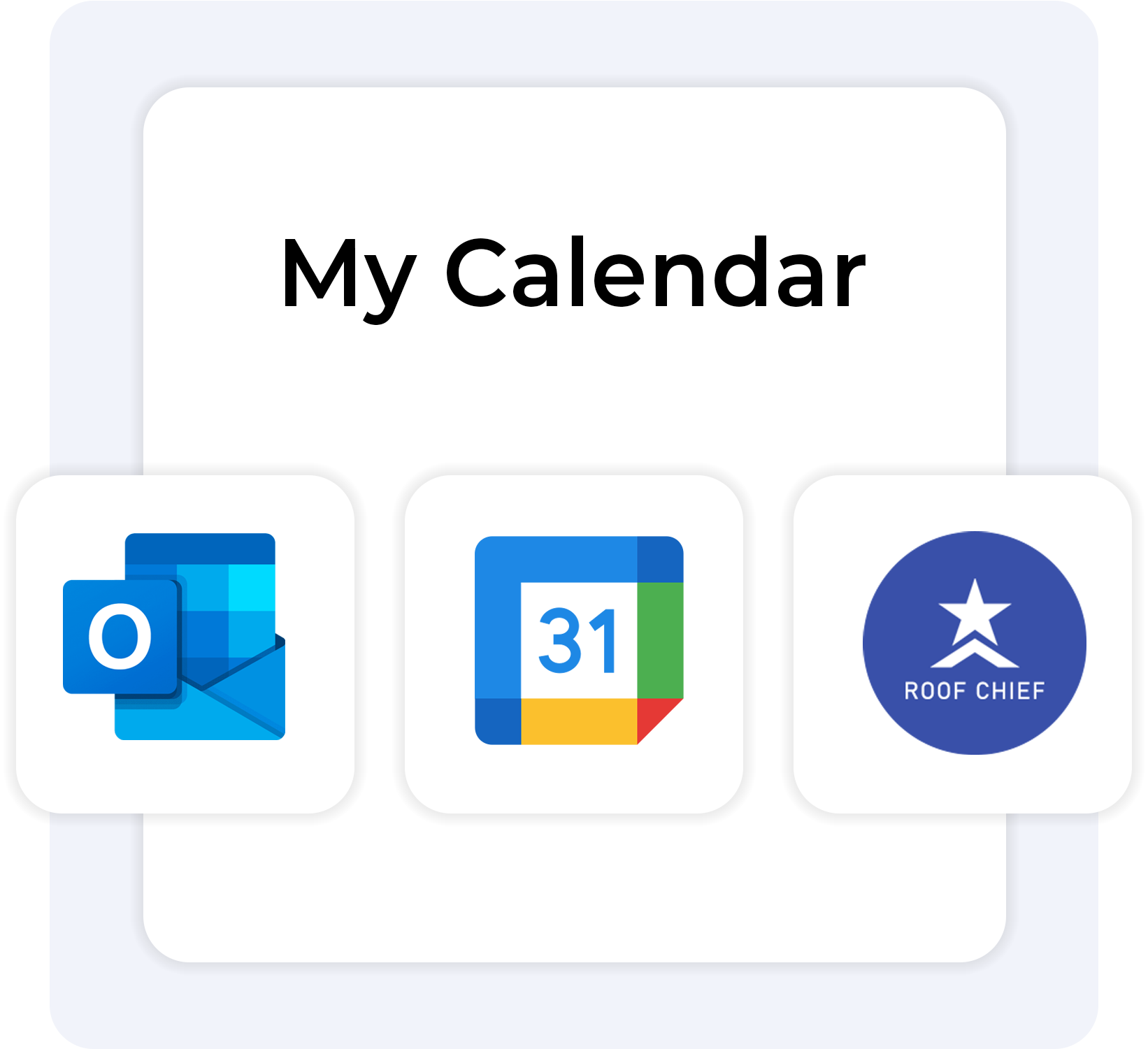 Roofing Software Integrations - Outlook and Google Calendar