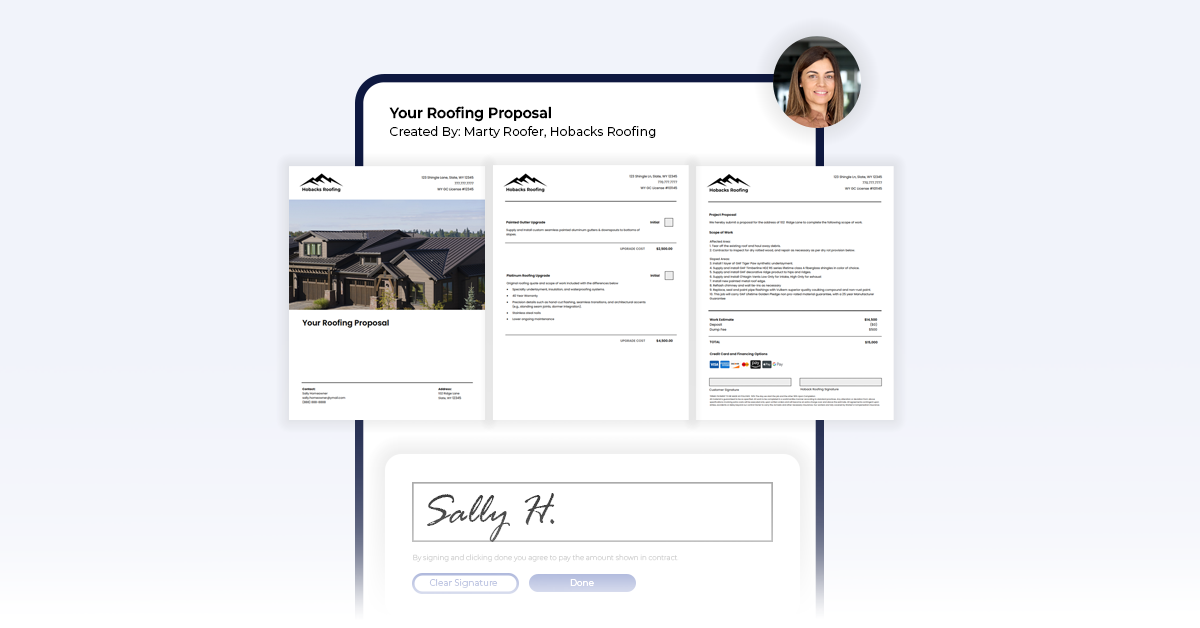 Roof Chief Roofing Proposal Software Feature